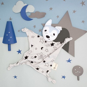 澳洲Kippins有機棉安撫巾 – 沃福小狼 WOLFIE KIPPIN