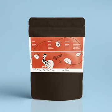 烏干達 / 厭氧日曬 / 淺焙 / 罕見產區 / 超乾淨好喝 / 咖啡