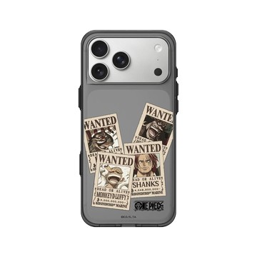 iPhone 17 Pro Max Clear (相機按鈕) 酷墨灰 - 航海王 One Piece - 懸賞單系列 - 綜合款