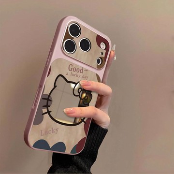 鏤空貓咪適用蘋果17promax手機殼iPhone16pro新款16plus鏡面15