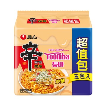 農心 辛拉麵(辣白醬風味)5入-超值包(685g)(效期:2027.01.14)
