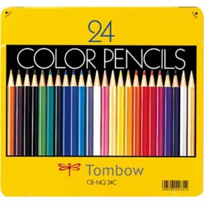 Tombowトンボ鉛筆 CB-NQ24C 色鉛筆(24色/缶入)