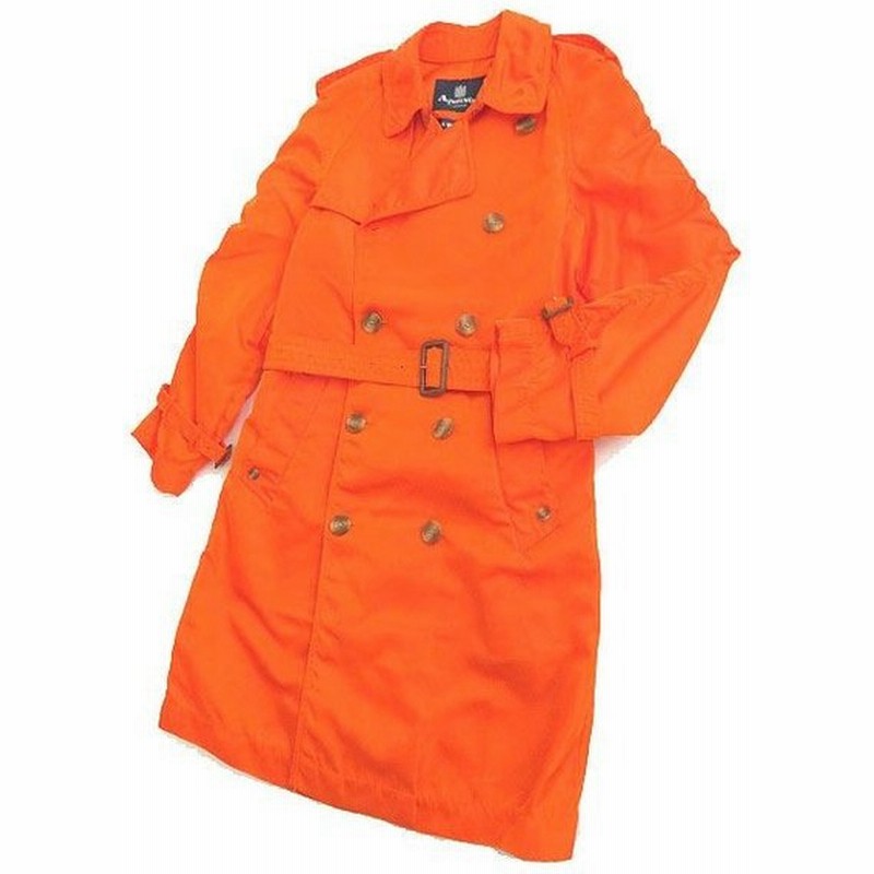 美品 アクアスキュータム ジュンヤワタナベマン コムデギャルソン Wp C001 トレンチコート オレンジ Sサイズ メンズ 通販 Lineポイント最大0 5 Get Lineショッピング