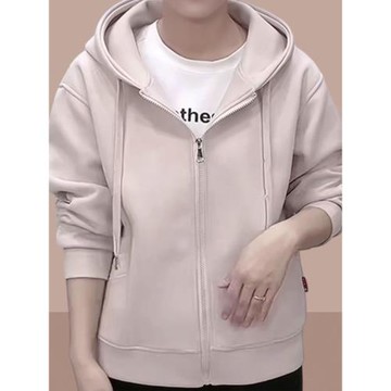 衛衣開衫外套2025春秋季新款女士短外套爆款長袖上衣女裝連帽拉鏈