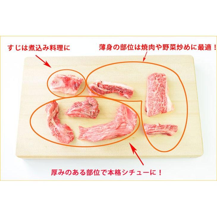 絶品ふくなが牛 交雑種(F1)・良質なのに低価格！料理が楽しい「よろず肉」 1kg