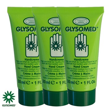 GLYSOMED葛妮絲 甘菊護手霜(滋潤型) 淡雅清香30ml*3【敏感肌適用】