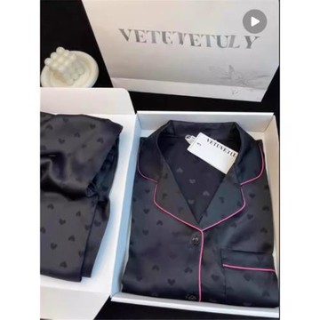 冰絲睡衣女春秋款長袖夏款女款2024新款高級感高端真絲家居服套裝