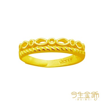 今生金飾 微光綻放戒 黃金戒指