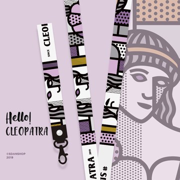 SDAN古埃及艷后手機掛繩掛脖子手腕繩防掉防丟鑰匙扣長短歐美掛件