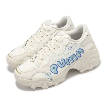 Puma 休閒鞋 Pulsar Wedge Cloud Wns 女鞋 米白 藍 厚底 增高 老爹鞋 399426-01
