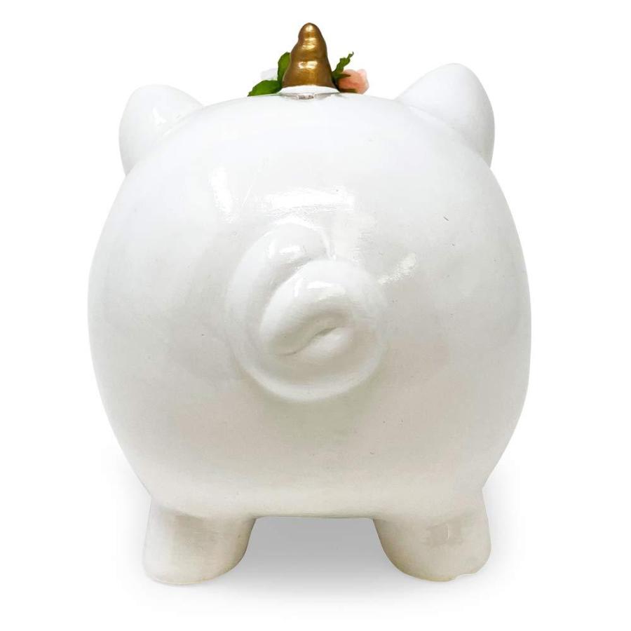 Isaac Jacobs Ceramic Pigicorn Money Bank, Cute Piggy Bank, Princess Unicorn