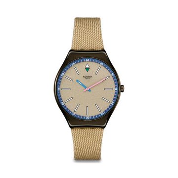 Swatch SUNBAKED SANDSTONE 超薄手錶/金屬手錶/女錶/瑞士製造 SYXM100 (38mm)