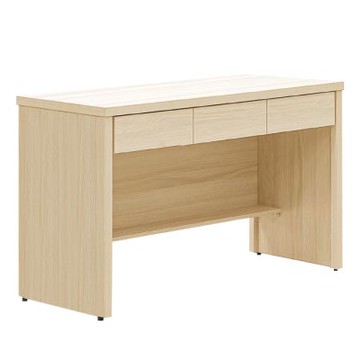 文創集 米科克4尺三抽書桌-120x56x79-cm免組