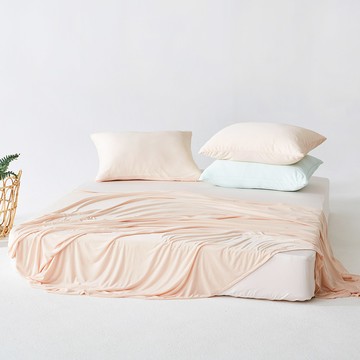 La Pomme 超涼感單層夏被  Q(180*220cm)  蜜桃粉