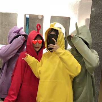 衛衣姐妹加厚韓版寬松學生閨蜜裝