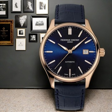 CONSTANT 康斯登 Classics Index 機械錶 新年開運 送禮推薦-藍/40mm FC-303NN5B4