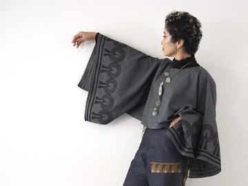 木版印花 / 兩用披肩