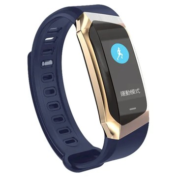 AFAMIC 艾法 M8藍牙智能心率GPS運動手環 可更換錶帶  藍銀色  4cm  GPS + 藍牙