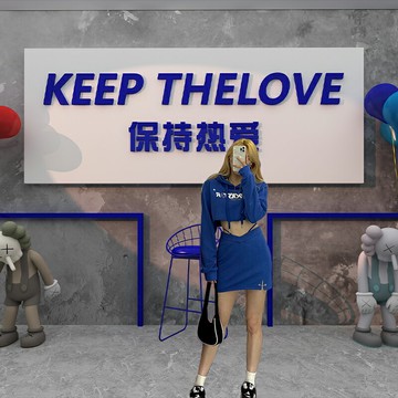 網紅克萊因藍墻貼清酒吧墻面裝飾品場景布置工業風打卡背景拍照區