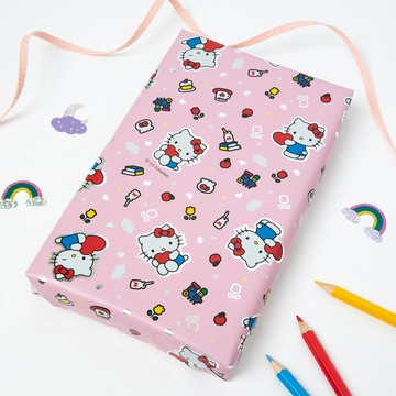 三麗鷗 金屬光澤包裝紙 中  1個  粉色