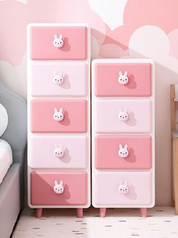 免運 收納箱 35寶寶兒童房玩具收納架客廳床頭置物架臥室零食夾縫收納柜神器箱