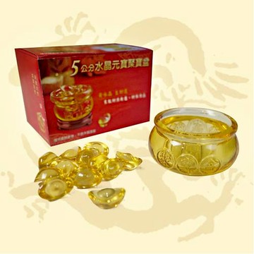 5公分水晶元寶聚寶盆