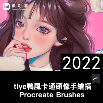 tiye鸭风卡通头像手绘插画procreate板绘教程零基础厚涂教学视频