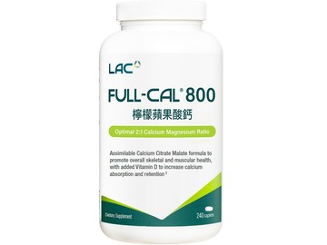 【LAC】2件69折★優鎂鈣800食品錠 (240錠/瓶)