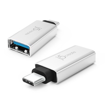 j5create Kaijet  USB3.1 Type-C公 轉USB3.0母OTG充電&傳輸轉接頭-JUCX15