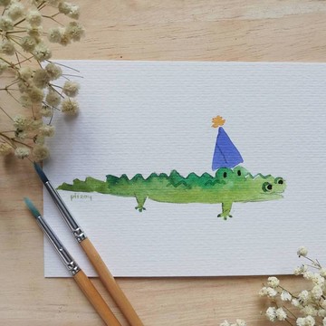 極簡主義水彩畫