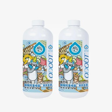 臭味滾貓貓除臭噴霧1000ml 補充瓶雙入組
