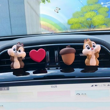 車載香薰香水卡通出風口可愛奇奇蒂蒂擴香石車內裝飾用品大全擺件