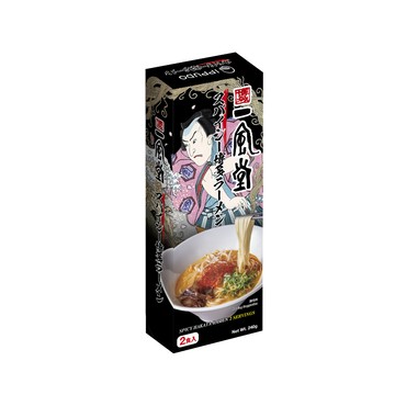 [家速配]博多一風堂辛辣豚骨風味拉麵2人份盒裝