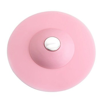 葉子小舖 矽膠按壓廚房衛浴排水孔塞  單一尺寸  顏色隨機