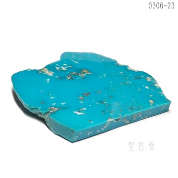 🌊亞美尼亞綠松石半拋原礦0306-23號 土耳其石/Turquoise ~財富、健康、快樂、幸運石