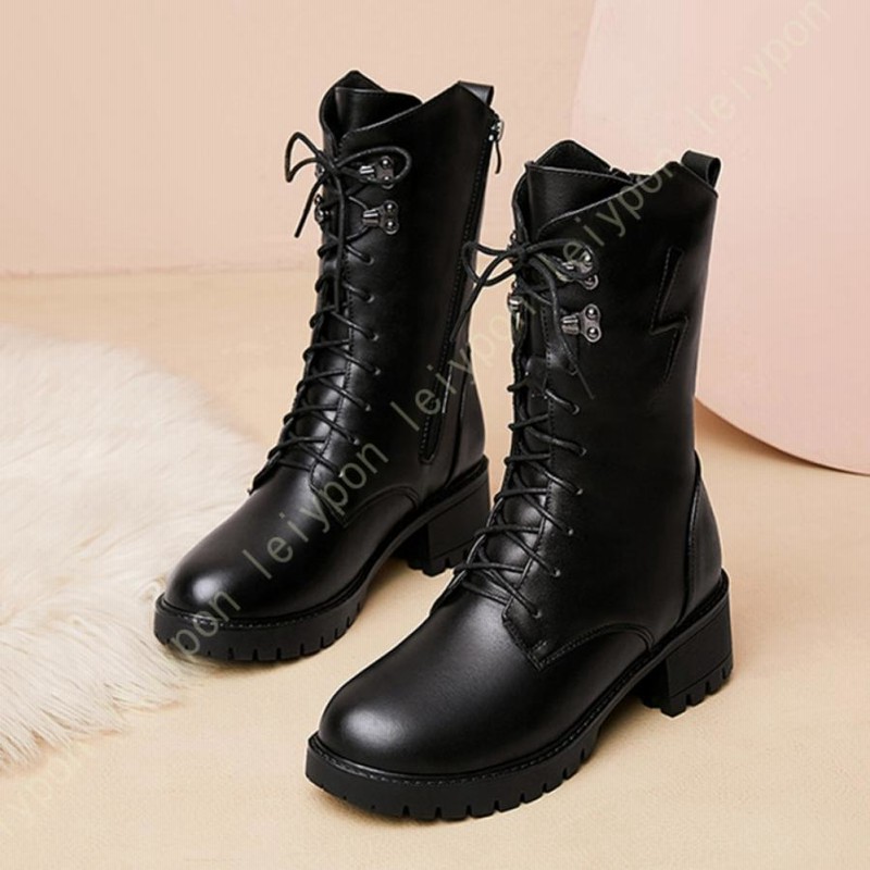 ブラックレザー ワークブーツ サイドジッパー 黒 レザー ブーツ サイドファスナー