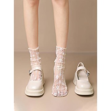 伯爵貓真皮英倫風厚底小皮鞋女2025春夏新款增高白色瑪麗珍鞋單鞋