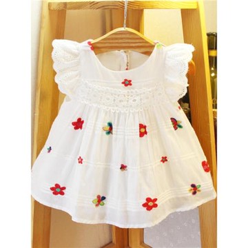 IDEA童裝2025夏季款韓版女童公主裙1-2-3歲小花背心裙寶寶連衣裙