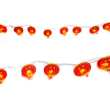 摩達客農曆春節元宵◉開運3米LED燈20燈小燈籠造型吊飾燈飾-暖白光色暖白光色(USB/電