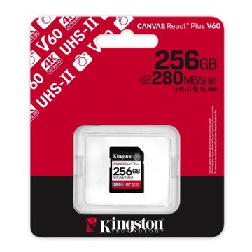 金士頓 SDR2V6 SDXC V60 UHS-II 256G CANVAS React Plus 記憶卡 SDR2V6/256GB