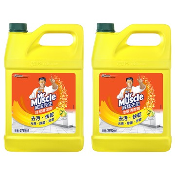 Mr Muscle 威猛先生 地板清潔劑 清新檸檬  3.785L  2桶
