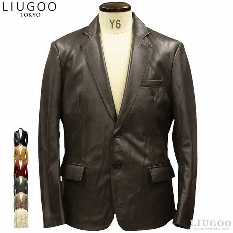 Liugoo 本革 スリムフィットレザーテーラードジャケット メンズ リューグー Tld01a レザージャケット 革ジャン 皮ジャン Ap 通販 Lineポイント最大0 5 Get Lineショッピング
