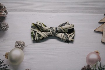 人物印花双层领结/休闲独特Bow tie