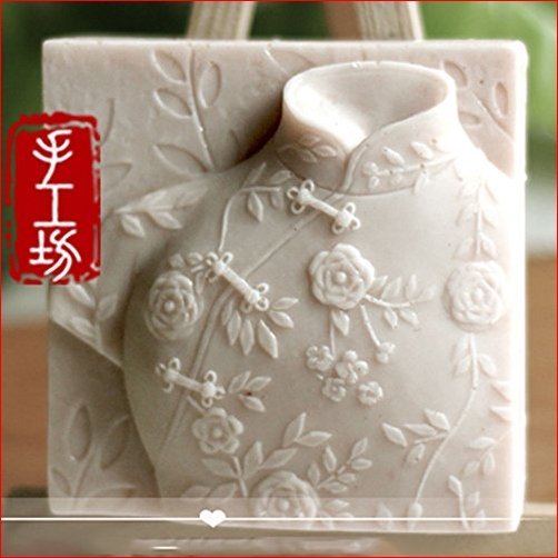 Soap Mold Silicone Craft Cheongsam Bird Soap Making Mould DIY Candle Resin Mold