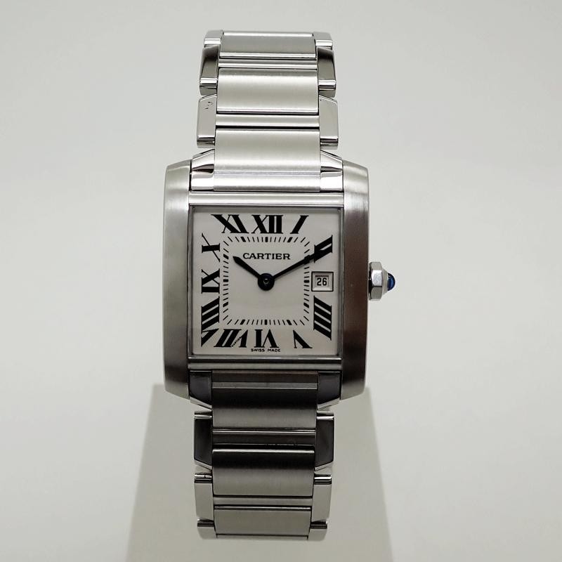 カルティエ Cartier タンクフランセーズＭＭ W51011Q3 クオーツ ユニ ...