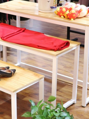 服裝店流水臺直播帶貨展示架展會高低桌花店包包鞋架展示臺中島臺