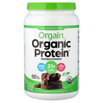 Orgain, 有機蛋白質™ 粉，奶油味巧克力軟糖，2.03 磅（920 克）