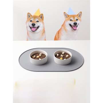 大號寵物硅膠餐墊貓碗防滑墊貓咪狗狗吃飯墊子防水防溢食盆餐具墊