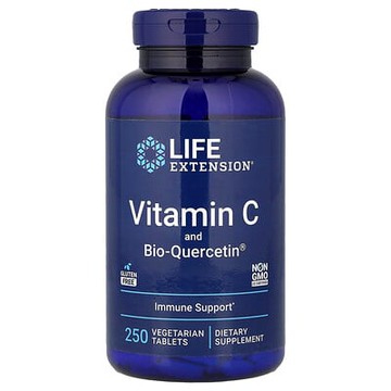 Life Extension, 維生素 C 和生物槲皮素，250 片素食片