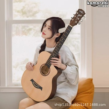 【新手入門首選】木吉他 民謠吉他 初學者吉他 學生吉他 練習吉他 41寸/38寸可選 單板雲杉面 原木色 附贈配件禮包 男女通用